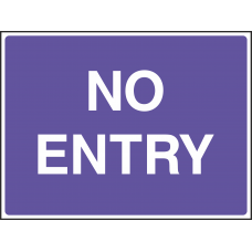 "No Entry"